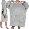 WIELKA BLUZA-KOC XXL OVERSIZE W SZARYM KOLORZE