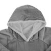 WIELKA BLUZA-KOC XXL OVERSIZE W SZARYM KOLORZE