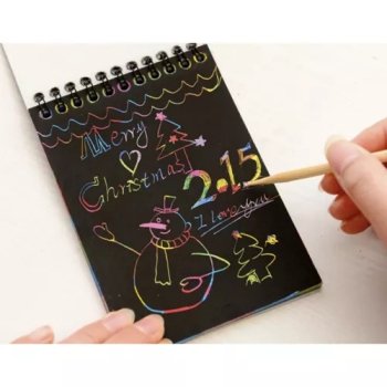 NOTES DO ZDRAPYWANIA + DREWNIANY RYSIK