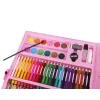 Zestaw do malowania w walizce 168 szt różowy