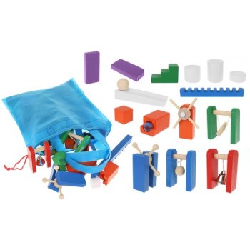 DREWNIANE DOMINO KULODROM - 407 el + TORBA