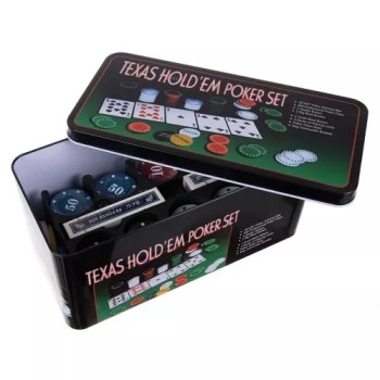 POKER - ZESTAW 200 ŻETONÓW W PUSZCE
