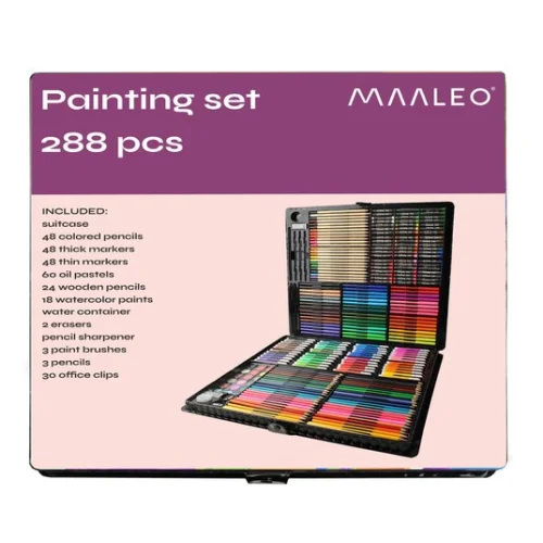 Zestaw do malowania w walizce 288 szt