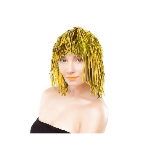 Peruka Imprezowa Metaliczna Złota/Srebrna