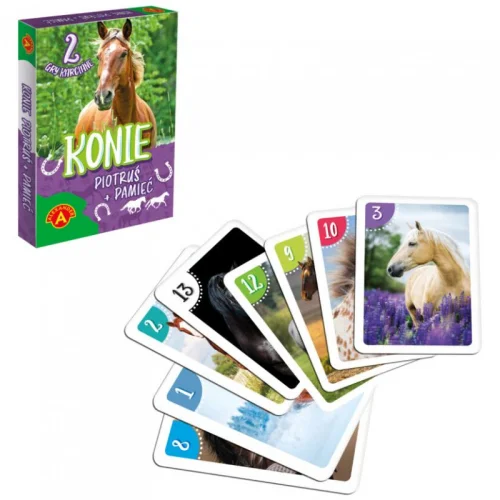 Karty Piotruś + Pamięć (Memory) – Kolekcja Konie