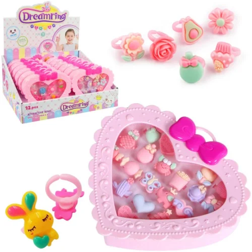 Zestaw Pierścionków dla Dzieci – 20 Sztuk