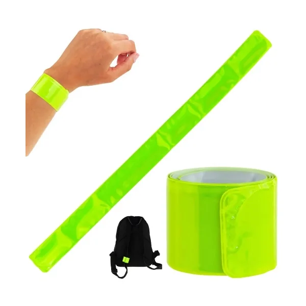 Opaska odblaskowa samozaciskowa żółta ostrzegawcza