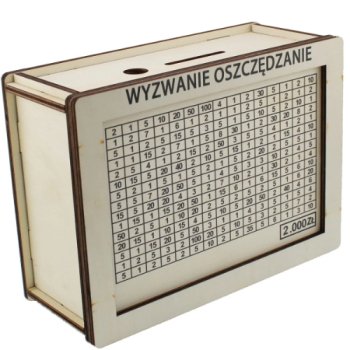 Skarbonka Wykreślanka Nauka Oszczędzania 2000 zł