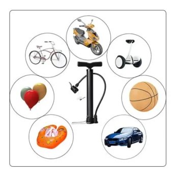 POMPKA ROWEROWA NOŻNA RĘCZNA Z WĘŻYKIEM SAMOCHODOW