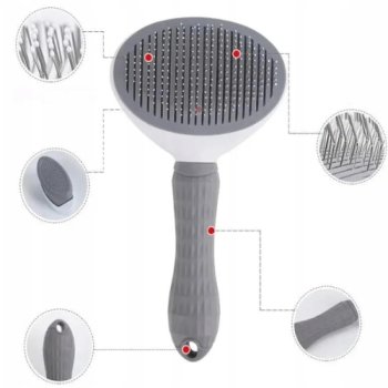 SAMOCZYSZCZĄCA SZCZOTKA DO SIERŚCI DLA PSA KOTA