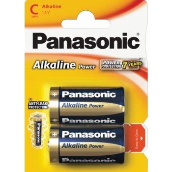 2 x Panasonic Alkaline Power LR14