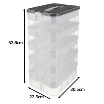 Pudełko na klocki- 5 poziomów Kruzzel 25759