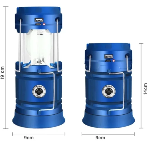Lampka Solarna Turystyczna Składana Kempingowa