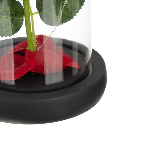 Róża w szkle- świecąca Ruhhy 25682