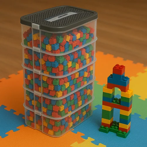 Pudełko na klocki- 5 poziomów Kruzzel 25759