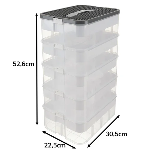 Pudełko na klocki- 5 poziomów Kruzzel 25759