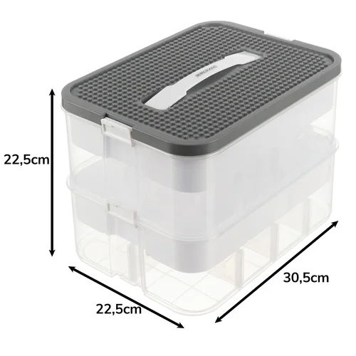 Pudełko na klocki- 2 poziomy Kruzzel 25756