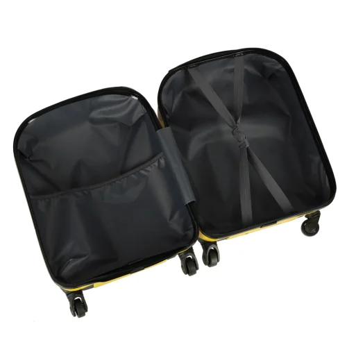 WALIZKA DZIECIĘCA Z GRAFIKĄ ŻYRAFY – ŻÓŁTA