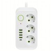 Listwa Zasilająca 8w1 z USB-C | 3 Gniazda,  Biały