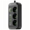 Listwa Zasilająca 8w1 z USB-C | 3 Gniazda, Czarna