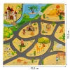 Mata Piankowa dla Dzieci Puzzle Safari 9el 93x93cm