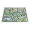 Duża Mata Piankowa Puzzle Miasto 21el 90x90cm