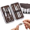 Zestaw do Manicure Pedicure 7w1 w Eleganckim Etui