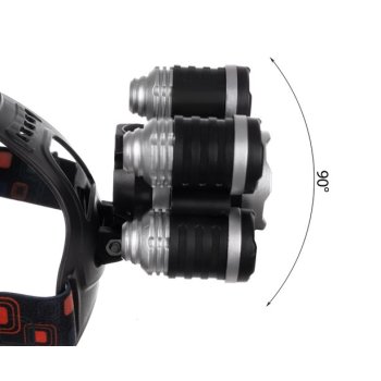 Latarka czołowa 5 x LED T6 CREE