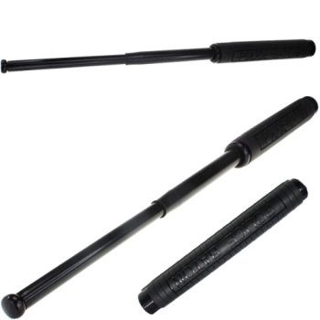 PAŁKA TELESKOPOWA BATON POLICYJNA METALOWA GUMOWA