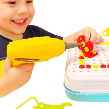 KLOCKI KONSTRUKCYJNE 3D Z WIERTARKĄ