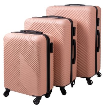 WALIZKA ŚREDNIA 24'' MODEL TRZ1051 RÓŻOWA