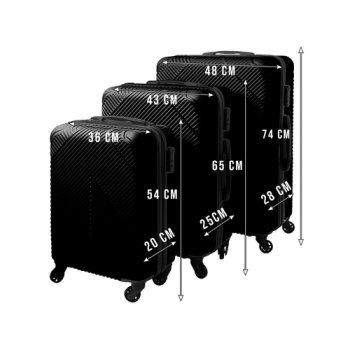 WALIZKA DUŻA 28'' MODEL TRZ1052 CZARNA