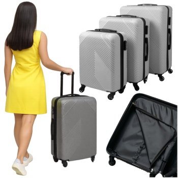 WALIZKA MAŁA 20'' MODEL TRZ1053 SZARA