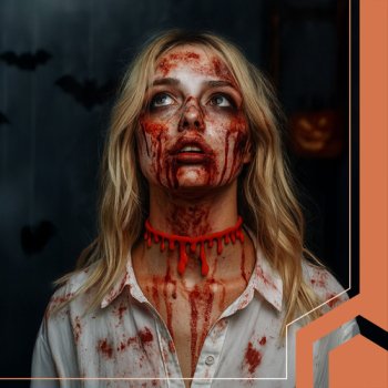 Naszyjnik choker RUHHY na Halloween