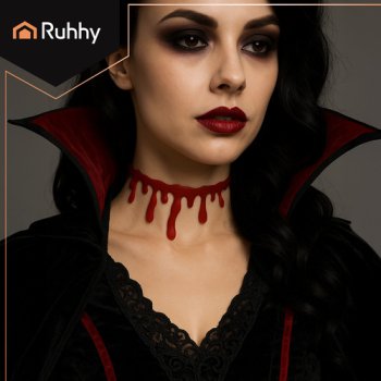 Naszyjnik choker RUHHY na Halloween