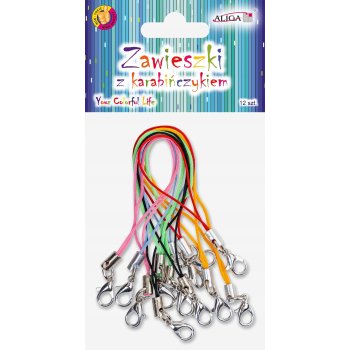 ZAWIESZKI Z KARABIŃCZYKIEM 12 SZTUK 7cm