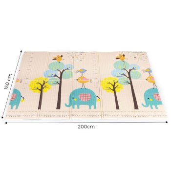 Mata Piankowa 200x150 Dwustronna Składana Alfabet