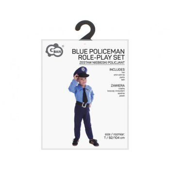 Zestaw dla dzieci Niebieski Policjant  92/104cm
