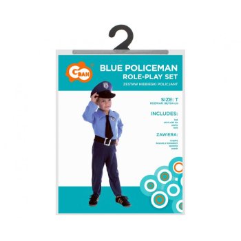 Zestaw dla dzieci Niebieski Policjant  92/104cm