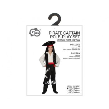 Strój dla Dzieci Kapitan Piratów Kompletny | 110cm
