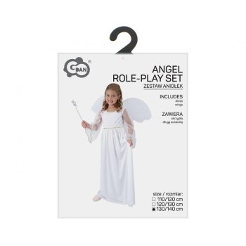 Strój dla Dzieci Aniołek Sukienka Skrzydła | 130cm