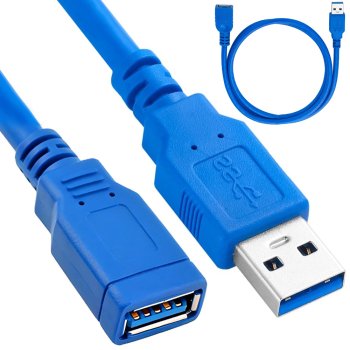 Przedłużacz Kabel USB 3.0 Ekranowany 1,5m