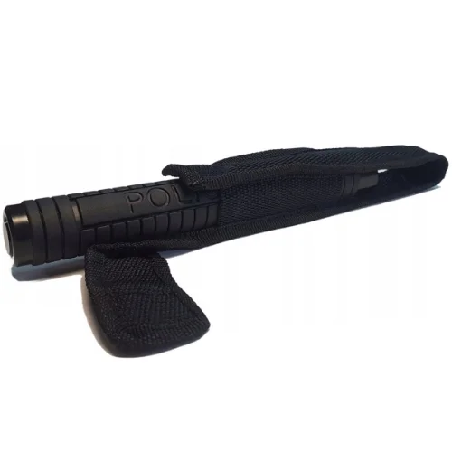 PAŁKA TELESKOPOWA BATON POLICYJNA METALOWA GUMOWA