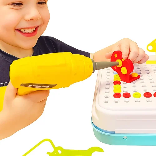 KLOCKI KONSTRUKCYJNE 3D Z WIERTARKĄ