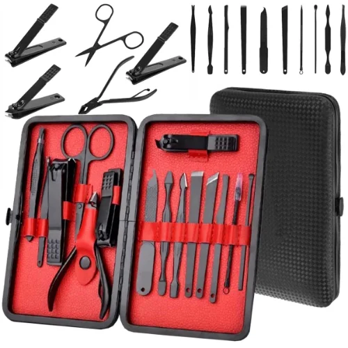 Zestaw do Manicure i Pedicure 17w1 z Etui