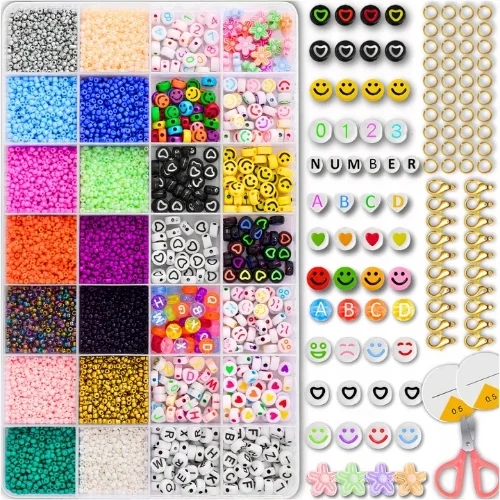 Zestaw Koralików i Zawieszek do Tworzenia Biżuteri