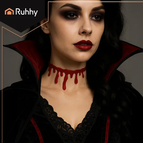 Naszyjnik choker RUHHY na Halloween