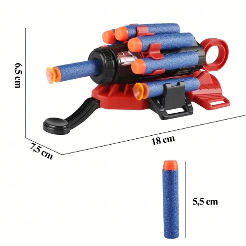 Spiderman Rękawica Wyrzutnia Sieci + 20 Strzałek