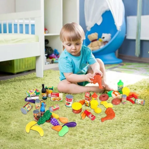 Zestaw Warzywa Owoce do Kuchni dla Dzieci 120szt