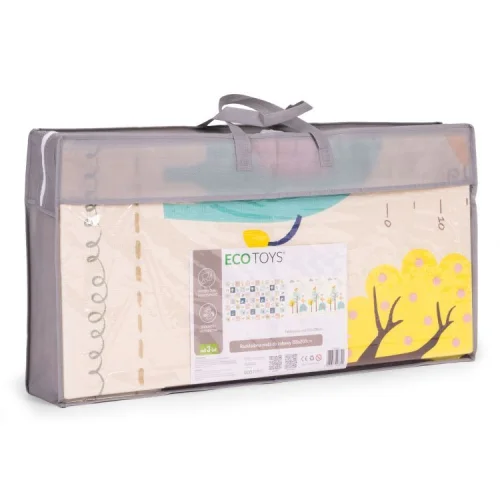 Mata Piankowa 200x150 Dwustronna Składana Alfabet